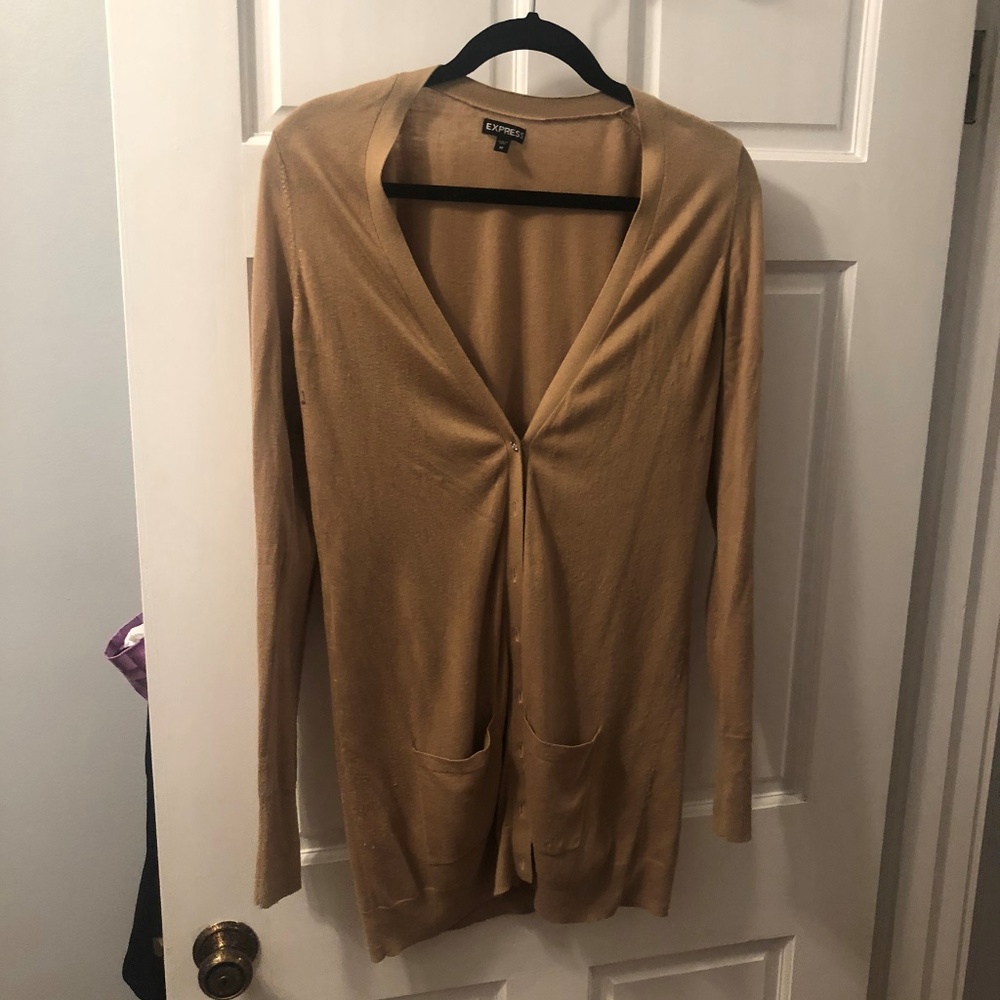 Express Camel Cardigan